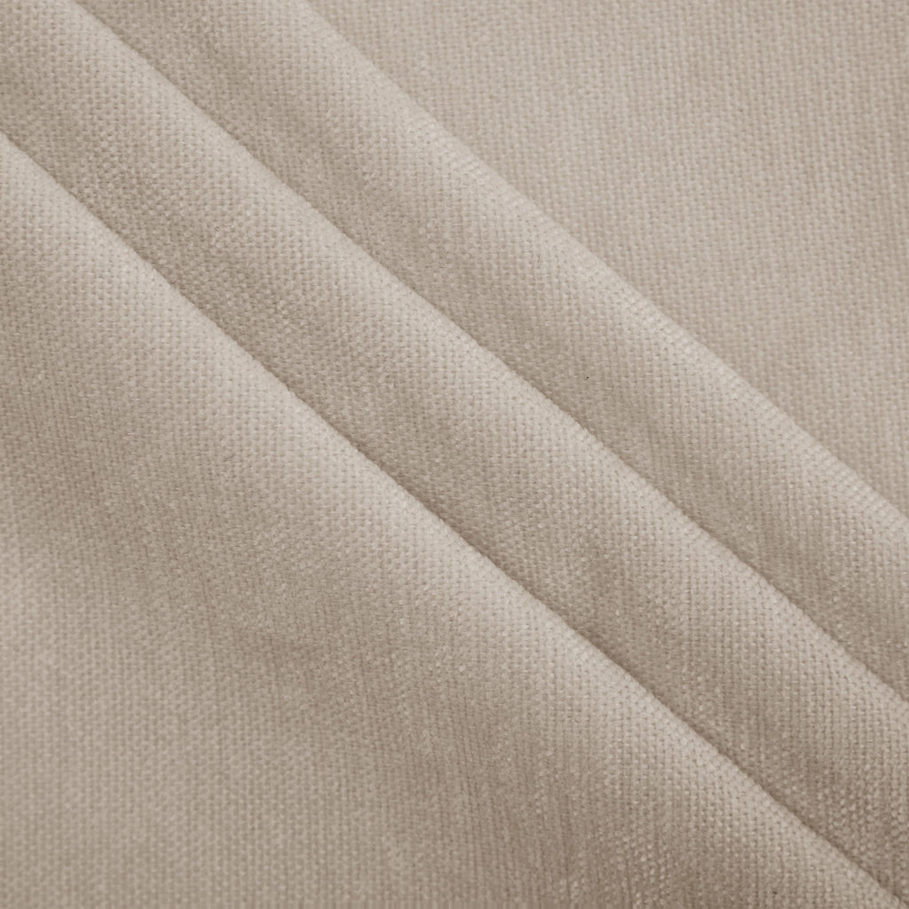 Divano modulare lineare 4 posti in chenille con cuscini mobili; 330x88x88 cm; caff猫 chiaro