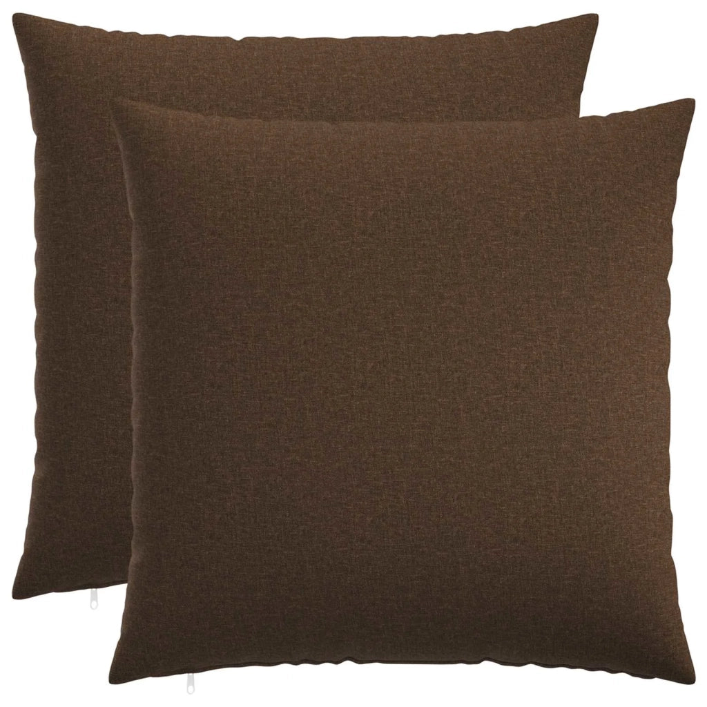 Cuscino con cuscino HEERLEN 2 pz Marrone Tessuto 927855