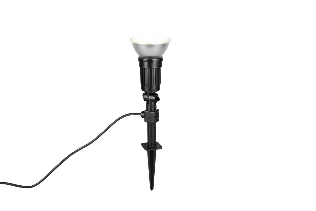 Faretto da giardino a picchetto nero E27 IP44 CACERES RL