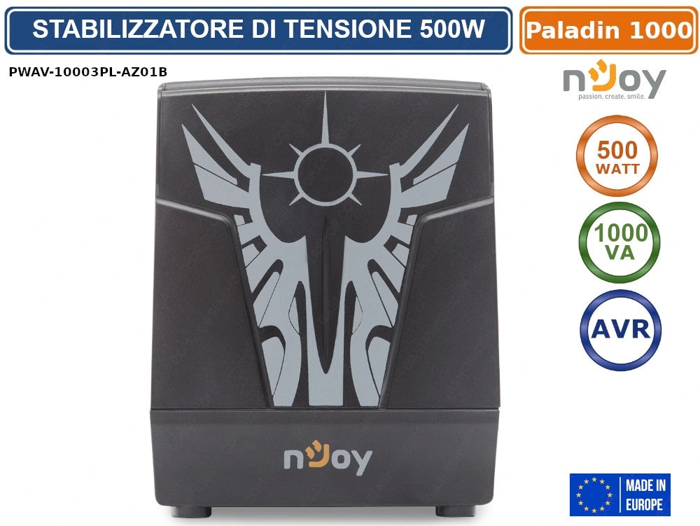 STABILIZZATORE DI TENSIONE 1000VA 500 WATT AVR RJ11 IN/OUT