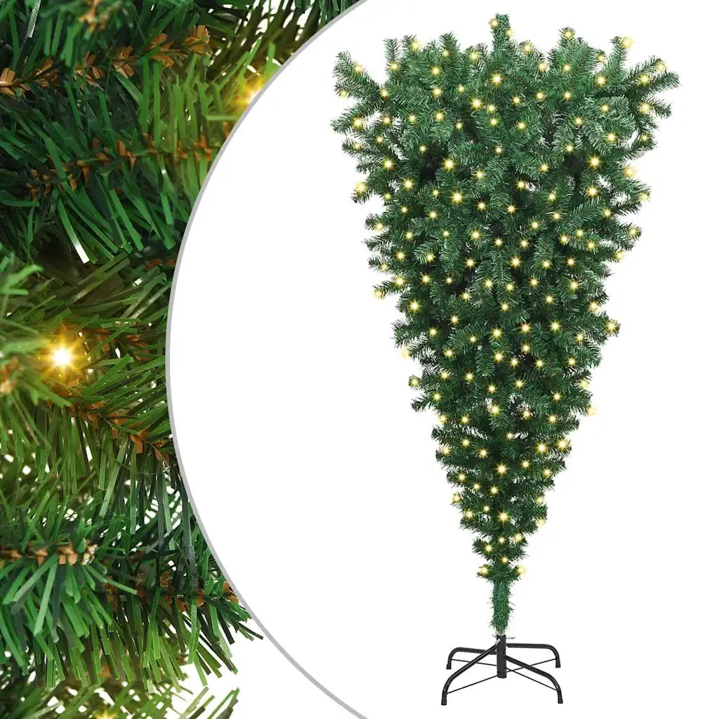Albero di Natale artificiale pre-illuminato rovesciato 180 cm 3396860