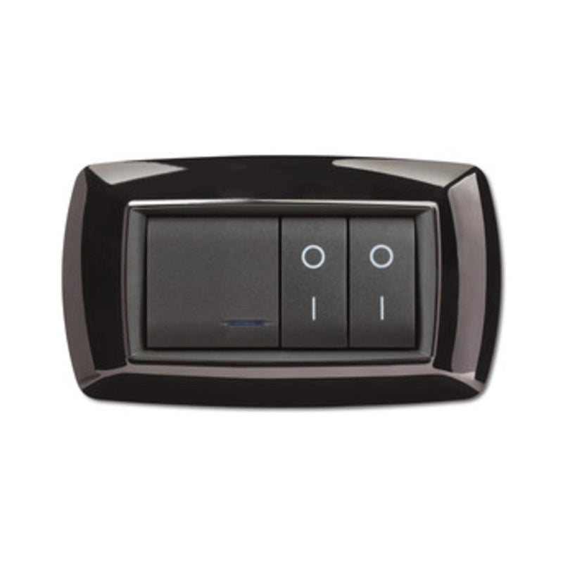 PLACCA LIFE LIVING PLAST NERO 4P