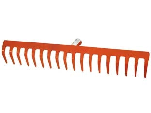 RASTRELLO IN ACCIAIO VERNICIATO SPESSORE MM.4- - 14 denti - 5 pezzi IL CAMPO