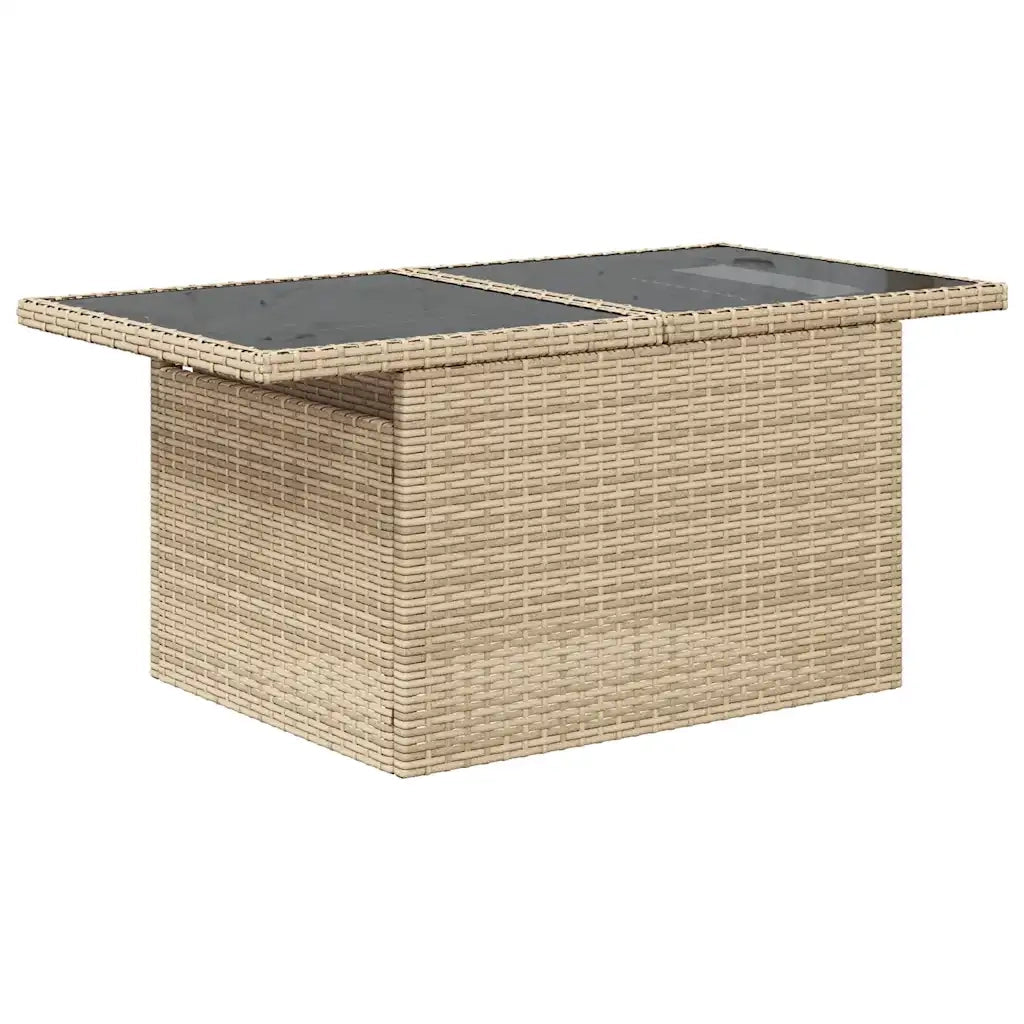 Set Divano da Giardino 9 pz con Cuscini Beige in Polyrattan 3274868