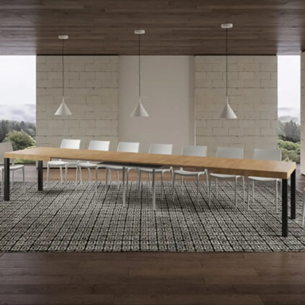 Tavolo allungabile 160/420x90 cm Everyday colore quercia natura gambe antracite