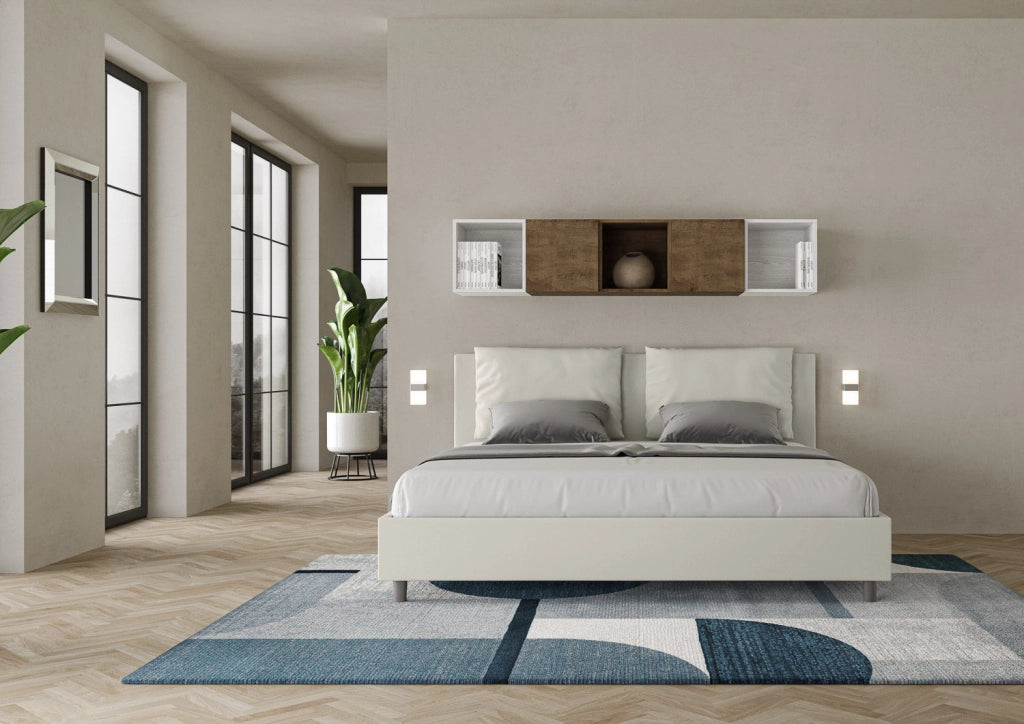 Letto Matrimoniale 160x200 cm Senza Rete Antea Bianco