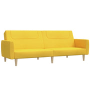 Divano letto | Sof¨¤ letto | Letto singolo a 2 Posti Giallo in Tessuto