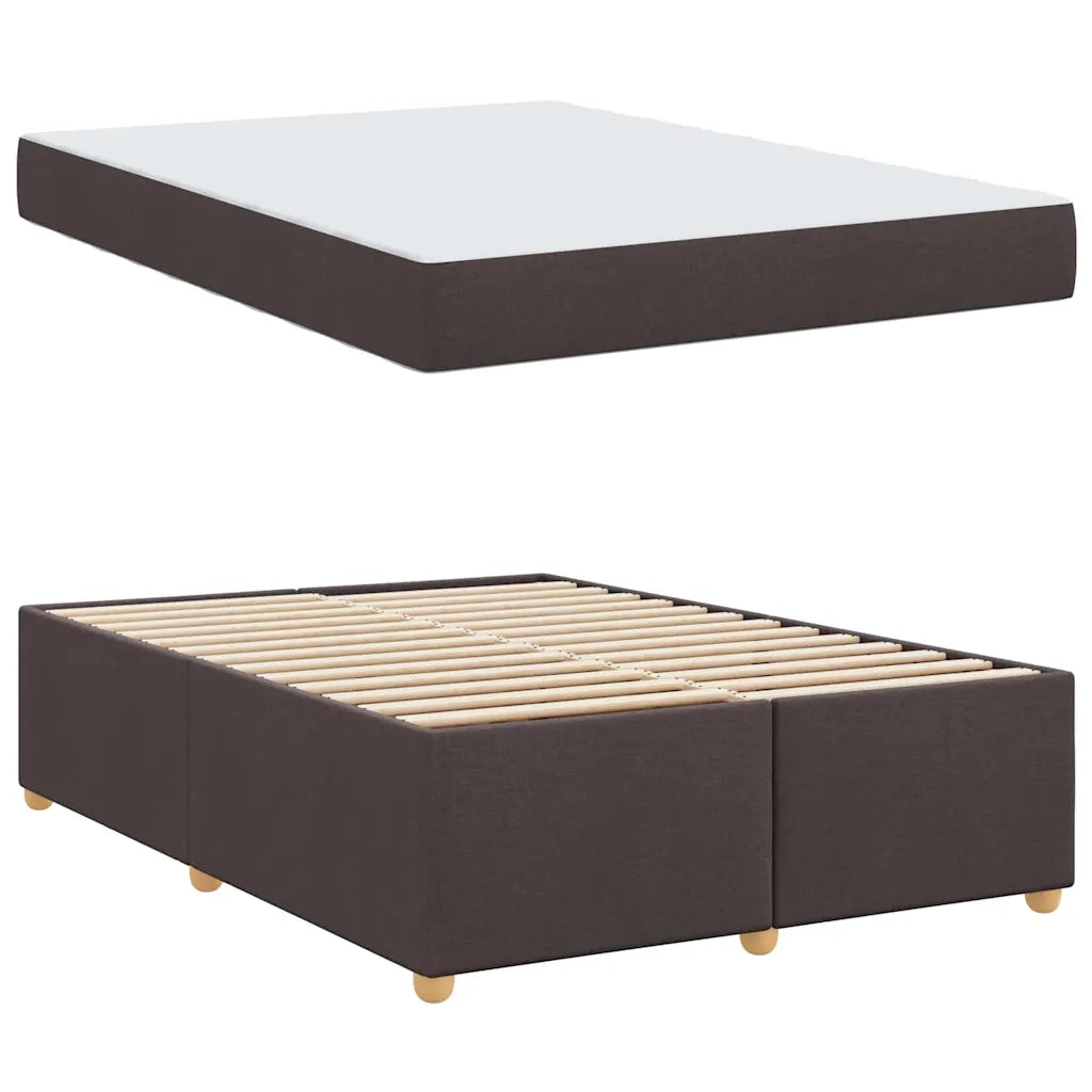 Struttura del letto Marrone Scuro 160 x 200 cm Tessuto 3399366