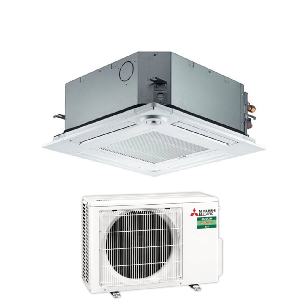 Climatizzatore Condizionatore Mitsubishi Electric Inverter Cassetta 12000 Btu SLZ-M35FA R-32 Wi-Fi Optional con Telecomando e Griglia Incluso