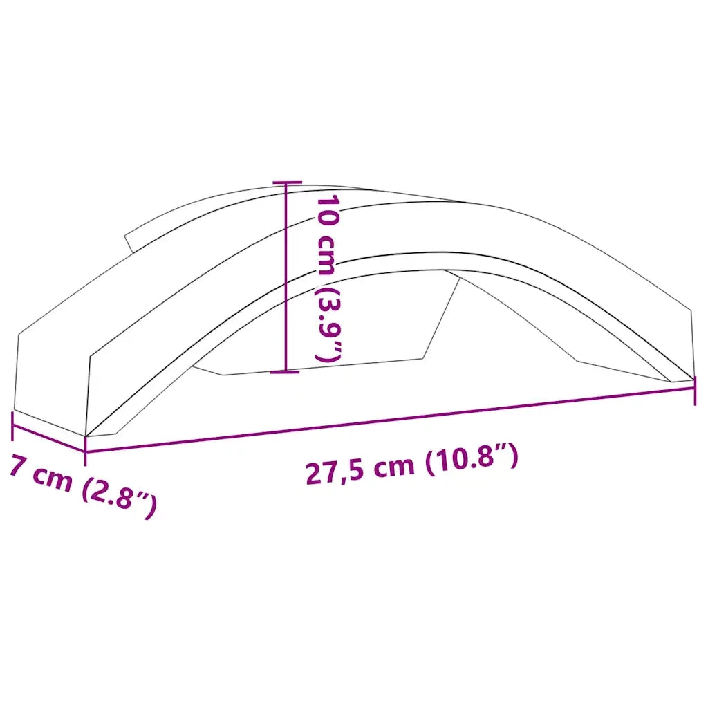 Applique per Esterni con LED 2 pz Bianche Alluminio Pressofuso 4006281