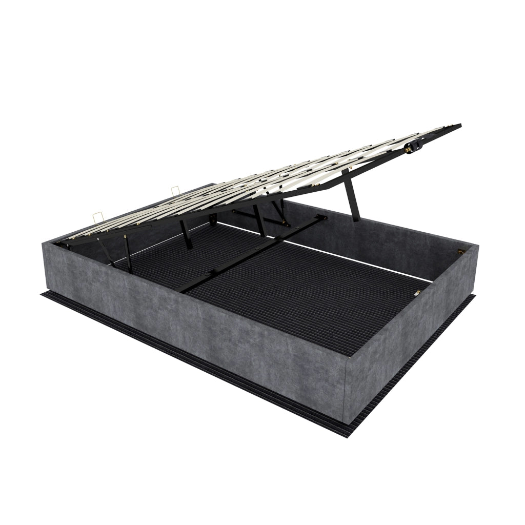 letto telaio grigio velluto olandese 140 x 200 cm