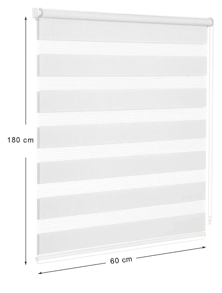 Tenda a Rullo 60x180 Cm Finestra Porta Interno Casa Ufficio Kit Montaggio Parete Telaio No Fori Nero