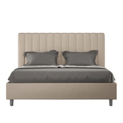 Letto Matrimoniale Francese 140x210 cm Senza Rete Agueda Tortora