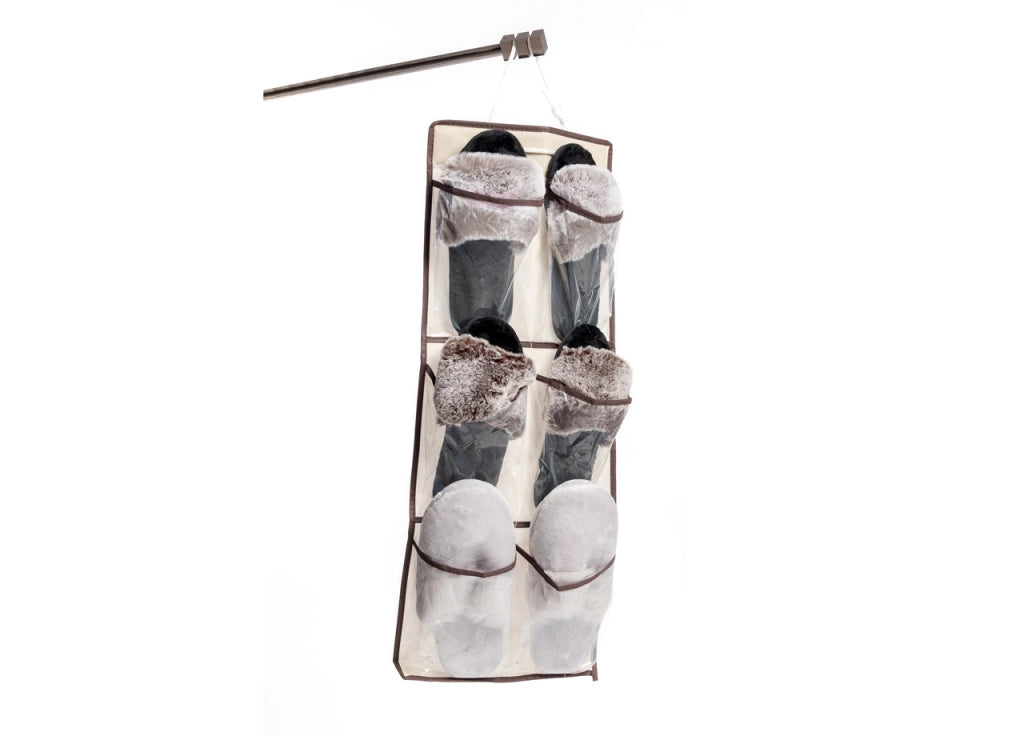 Organizer Spazio 6 Tasche Scarpiera Armadio Organizzatore Guardaroba Scarpe Ciabatte - 1 Pezzo - Scarpe