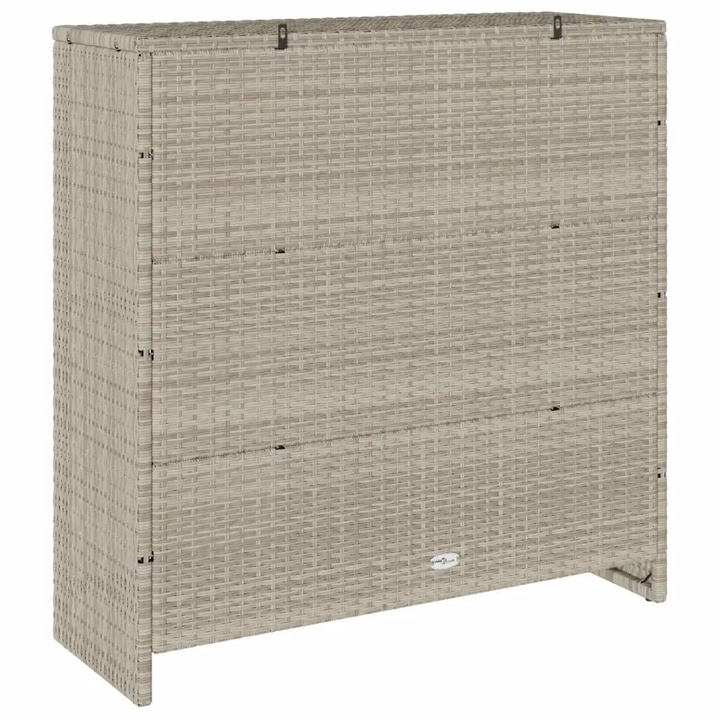 Armadio con lo scaffale Grigio chiaro 100 x 36 x 102 cm Rattan CFW3014074