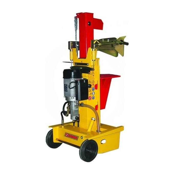 Zanon SLE-10 Spaccalegna Elettrico 3 HP 10 Tonnellate Taglio Verticale 90 cm Piano Lavoro 3 Posizioni Ruote per Trasferimento Uso Professionale colore Nero
