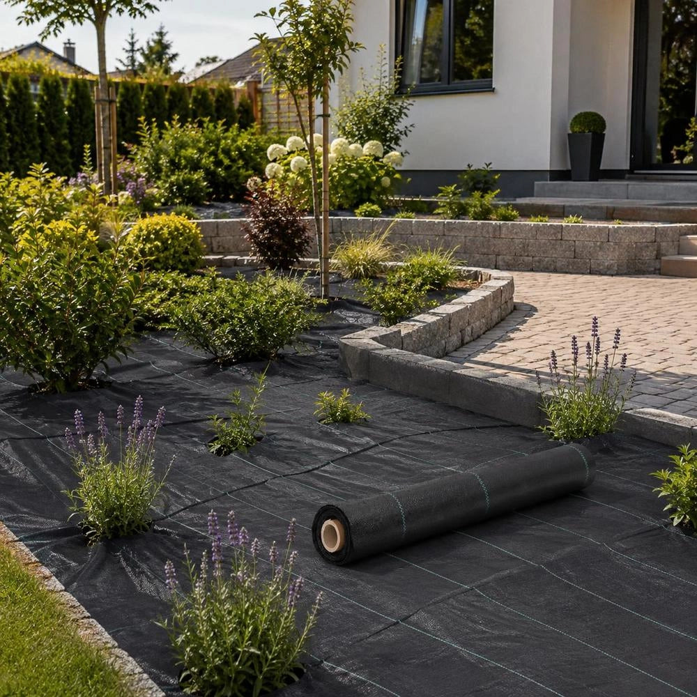 Black Weed Control Fabric 2x200 M PP