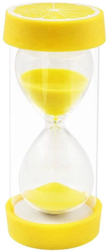 Corona di Oro - Contatore di Sabbia per Frutta - Timer di Sabbia - Sicurezza e Design Colorato - Arancia - Conta Indietro per Cucina e Giochi - Adatto per Casa e Ufficio