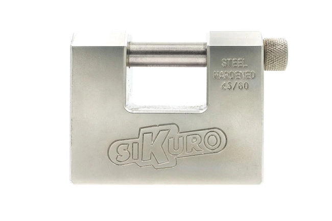 LUCCHETTO MONOBLOCCO 'TITAN' SIKURO 84 mm con 2 chiavi a profilo universale - SIKURO