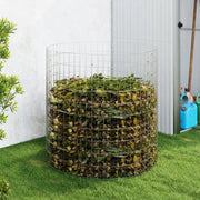 Garden Composter 100x100 Cm Galvanized Steel