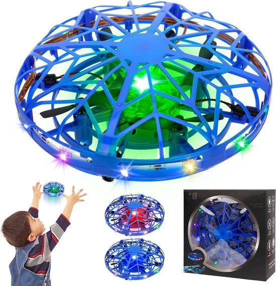 Drone Mini-Volo con Illuminazione LED | Giocattolo Hover a Controllo Manuale per Bambini e Adulti | Induzione Infrarossa | Regali per Ragazzi e Ragazze
