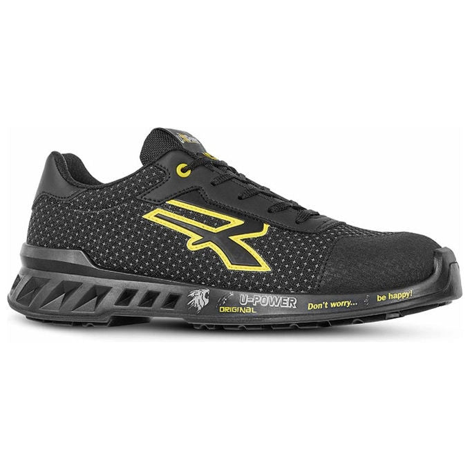 U-Power RV20014 Matt Red Leve Scarpe Antinfortunistiche S3 CI SRC ESD Puntale Alluminio Taglia 45 colore Nero