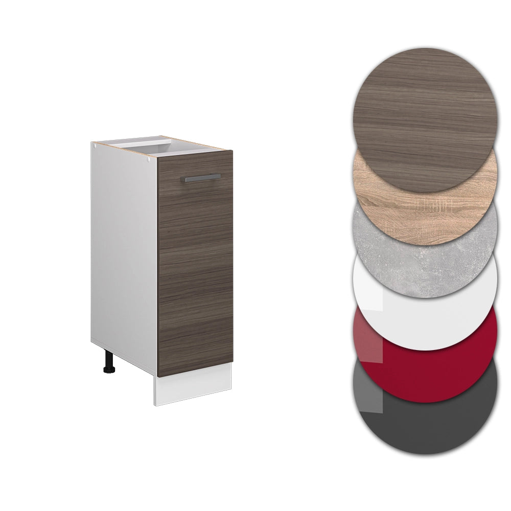 Armadio cucina dispensa alto R-Line Grigio nobile/Bianco 30 cm senza piano di lavoro Vicco