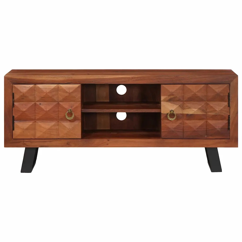 Mobile TV con lo scaffale marrone ambrato 112 x 30 x 48 cm 4104019