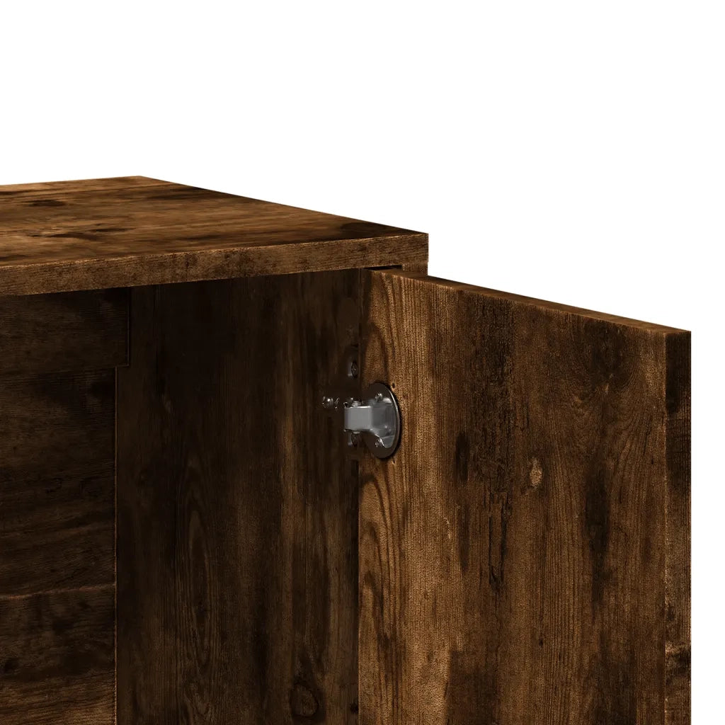 Credenza | Madia | Buffet da pranzo | Armadio da pranzo Rovere Fumo 60x31x70 cm in Legno Multistrato