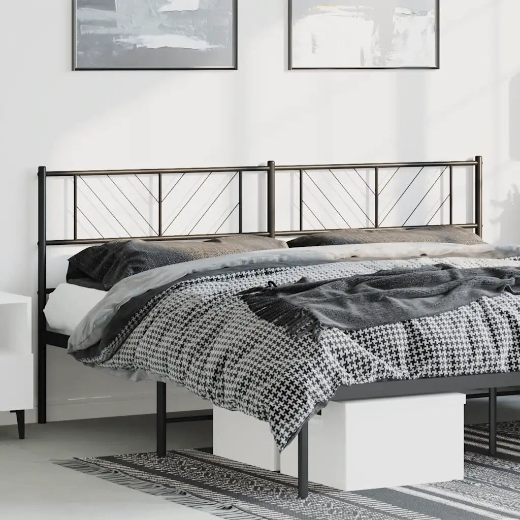 Testiera di Ricambio in Metallo Nero 193 cm 372216