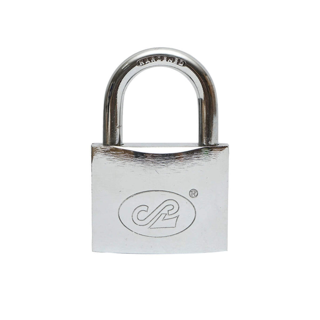 Lucchetto con 3 chiavi argento 75mm