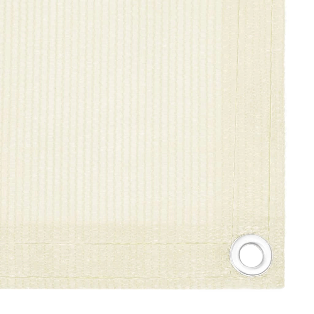 Schermo per balcone frangivista protezione privacy 90 x 300 cm HDPE crema 02_0010148