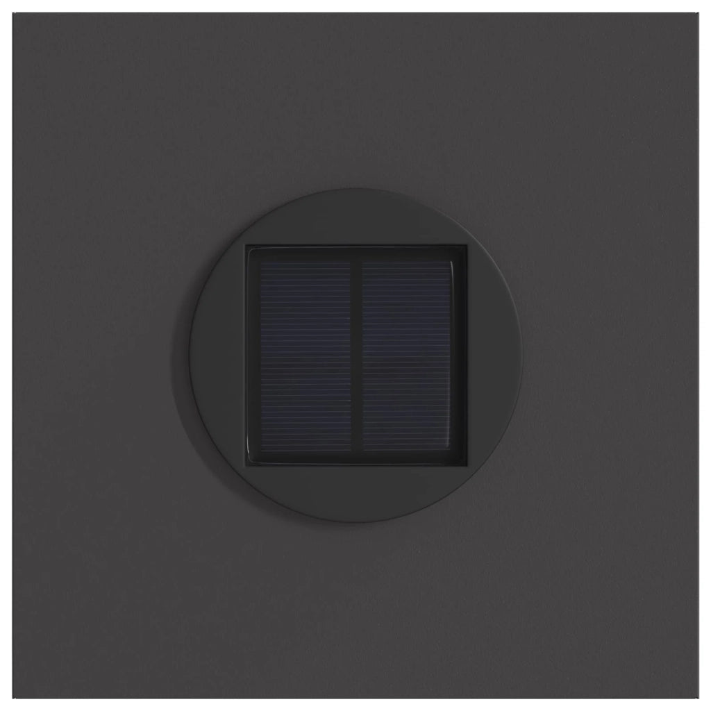 Faro LED solare per sentieri 2 pcs Nero 879772