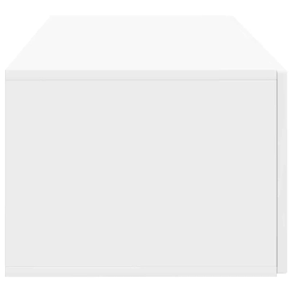 Mobile Porta TV da Muro 78,5 x 41 x 30 cm Bianco Lucido 898519