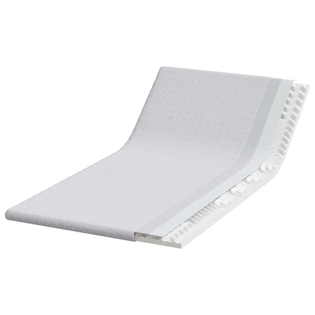 Topper per materasso Bianco 90 x 190 cm Tessuto Jacquard 4106189