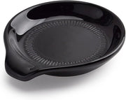 Supporto per cucchiai ceramici, accessorio da cucina, supporto per cucchiai termoresistente - Nero