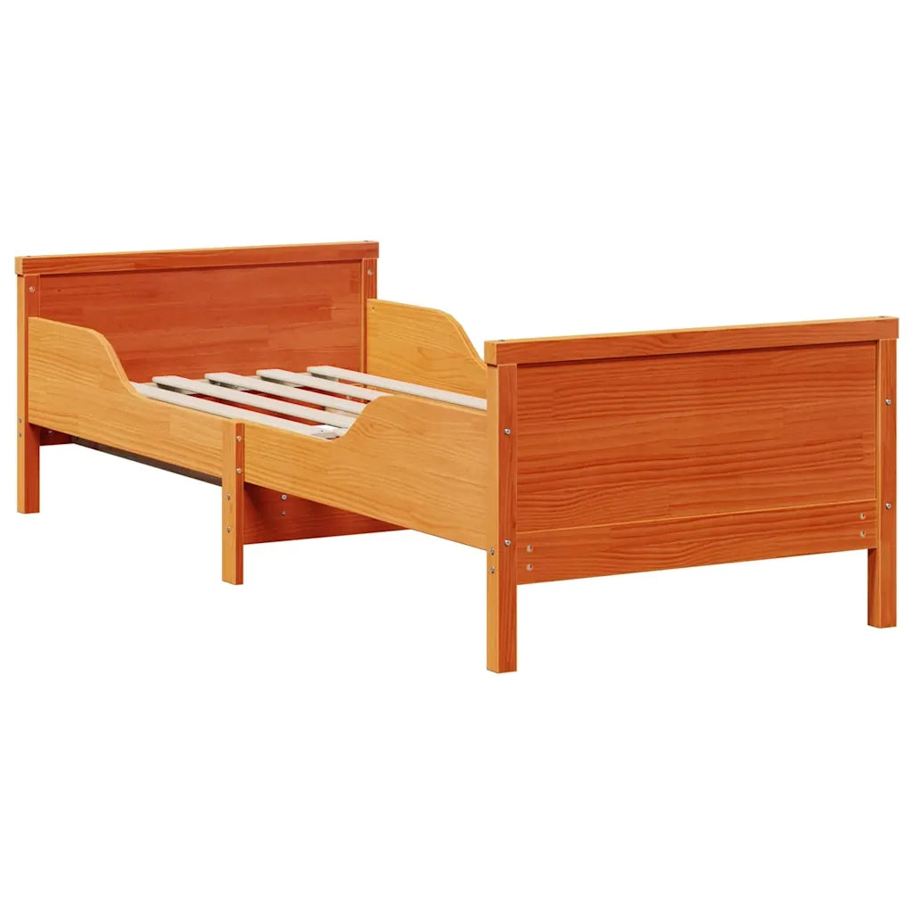 Struttura letto con materasso estensibile-Giroletto Marrone 80 x 200 cm 207298