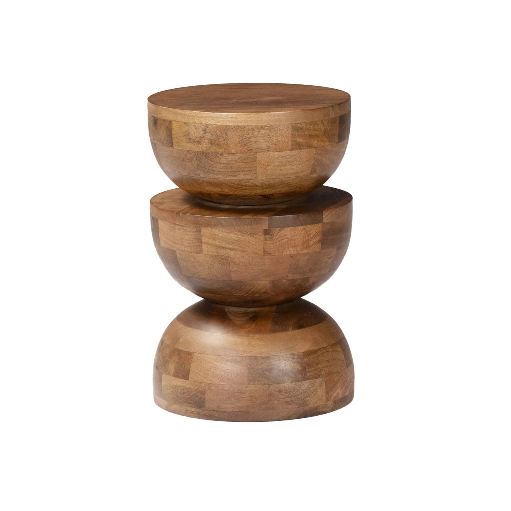 Tavolino in legno di mango, noce