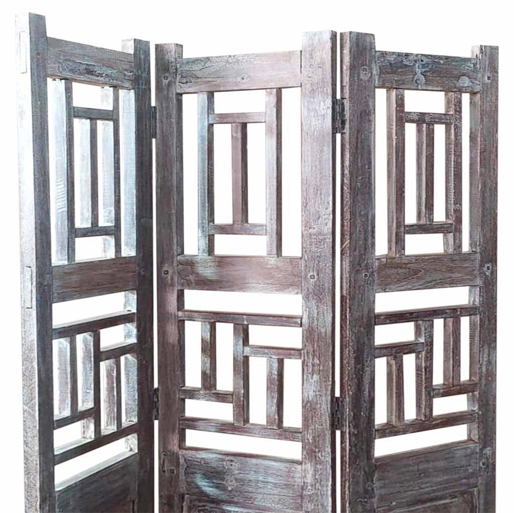Paravento legno Marrone caffè 114x3x176h