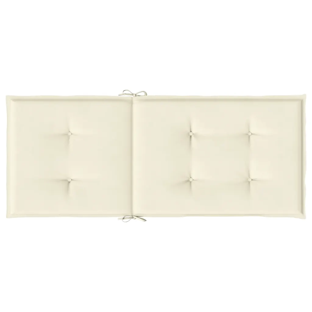 Cuscini per Sedie 4 pz | Cuscini per sedie Crema 120x50x2 cm in Tessuto