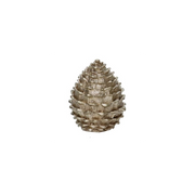 Pigna resina oro cm 25x25h31,5