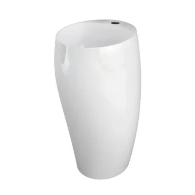 Lavabo da terra freestanding Cloud bianco alpino in ceramica