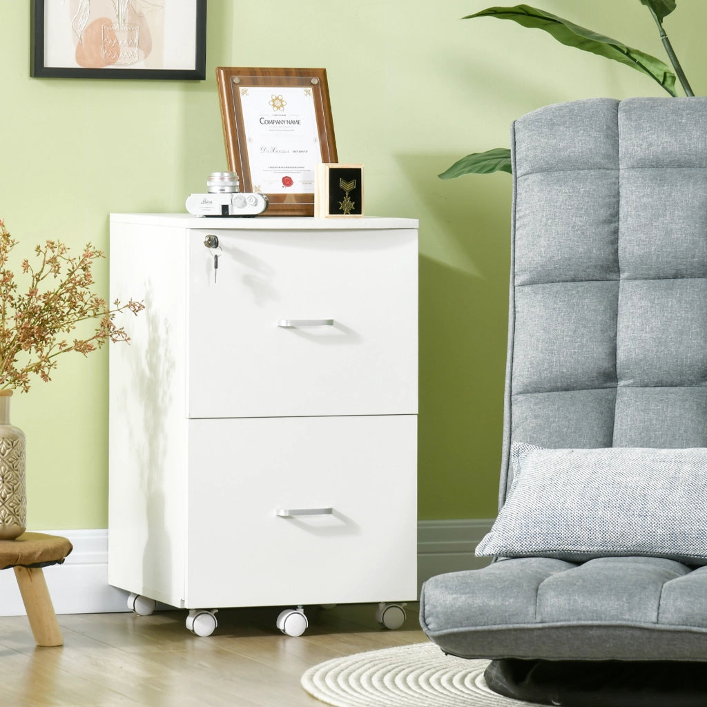 Cassettiera per Ufficio ¨C zephmum ¨C Bianco 43x45x72 cm