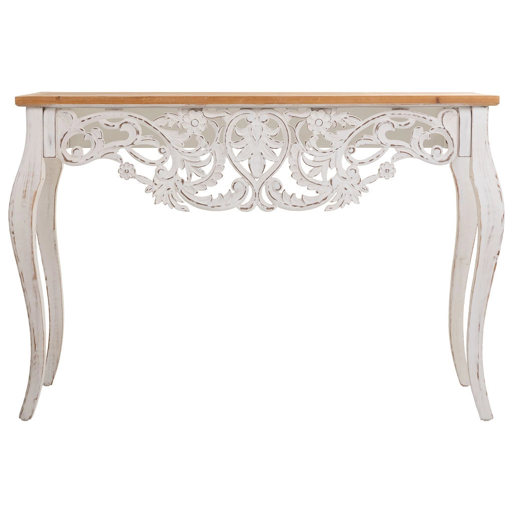 Mobile da ingresso in legno marrone 111x40x77h
