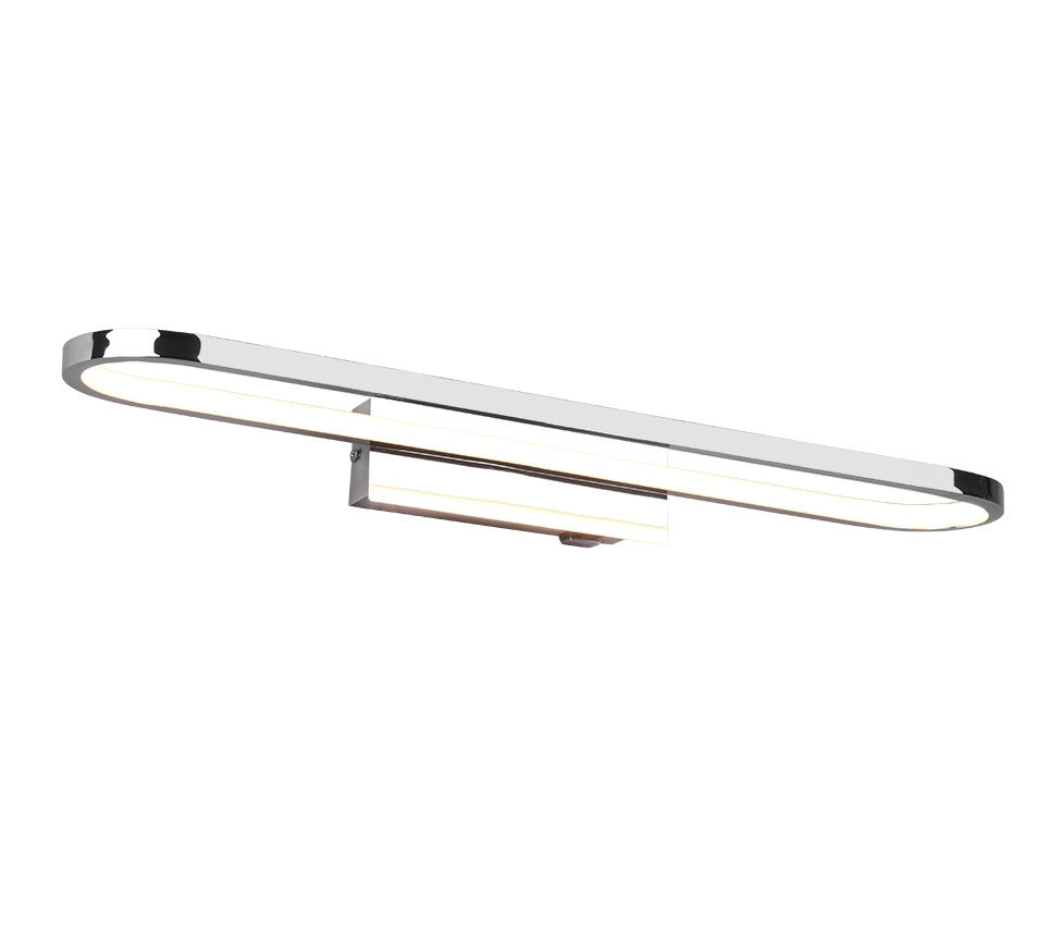 Applique LED H2O, metallo, cromo, L 60 cm, Gianni