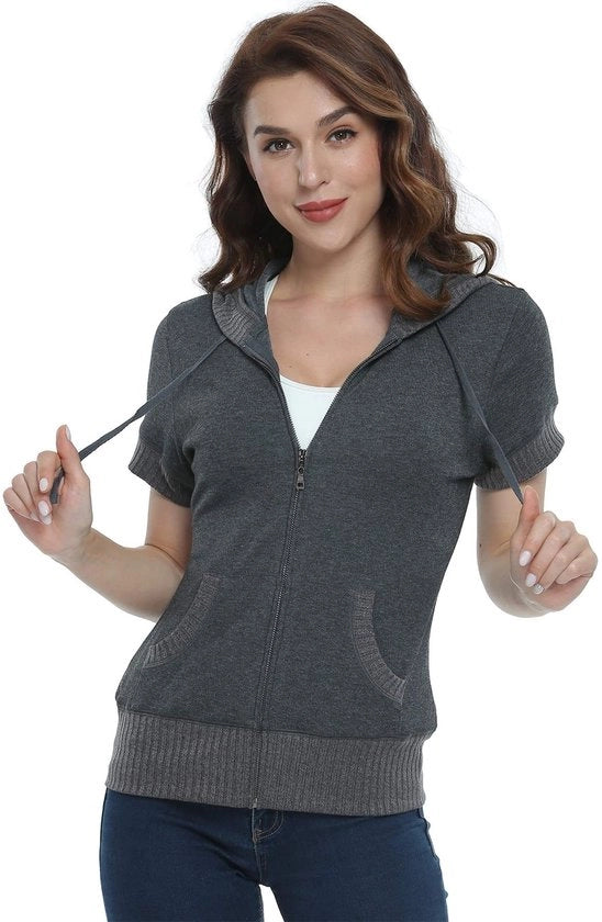 Sweatshirt Casual con Tasche Moda Stilizzata