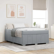 Struttura del letto Grigio chiaro 140 x 200 cm Tessuto