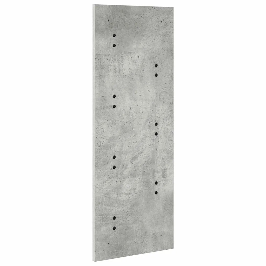 Appendiabiti a muro A parete Grigio cemento 30 x 1,5 x 80 cm 874470