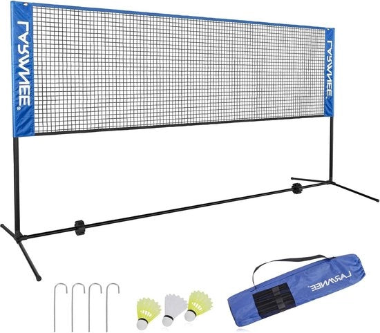 Racchetta da badminton portatile - 3 x 12 m - con borsa - impianto da badminton