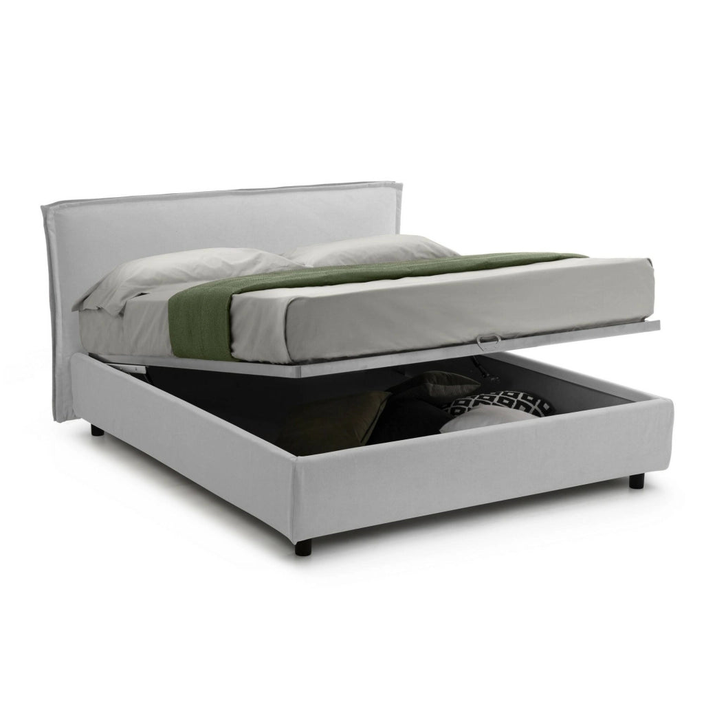 Letto Matrimoniale Bruzolo, Letto Matrimoniale Materasso Incluso Made in Italy, Bianco
